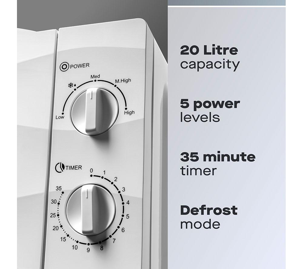 DAEWOO KOR6L77 Solo Microwave - White image number 2 of 5