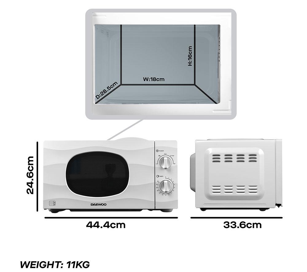 DAEWOO KOR6L77 Solo Microwave - White image number 5 of 5