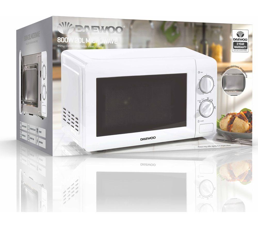DAEWOO KOR6N35S Solo Microwave - White image number 3 of 7