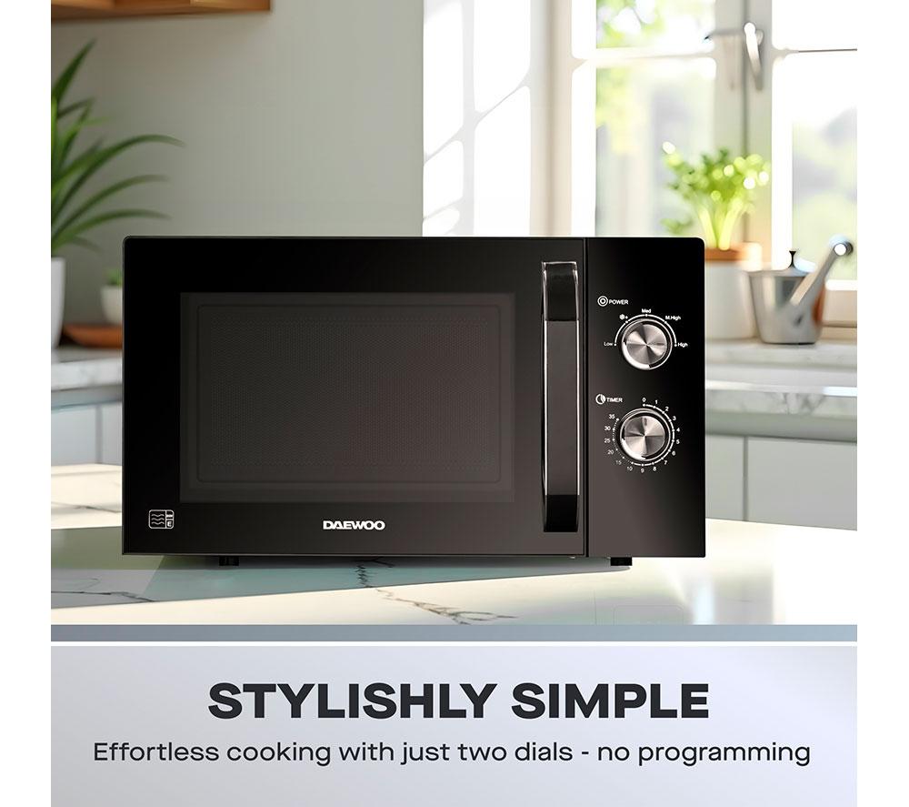 DAEWOO KOR8A07 Solo Microwave - Black image number 3 of 5