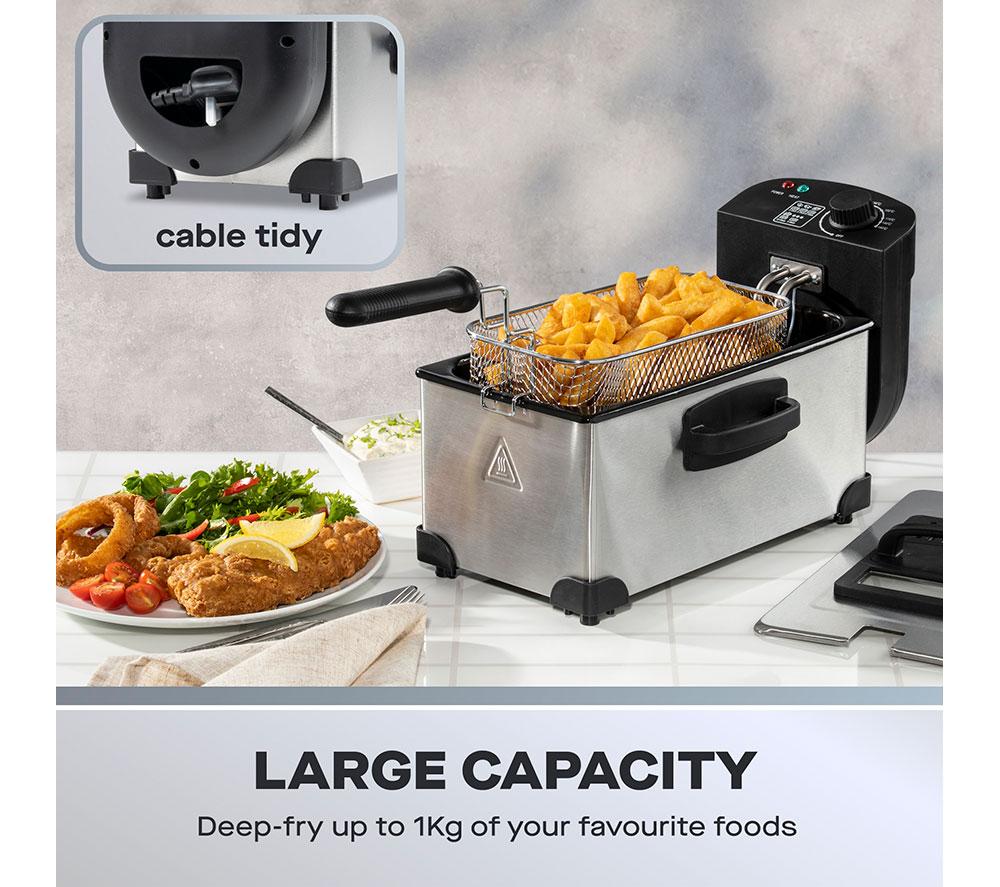 DAEWOO SDA1550 Deep Fryer - Silver & Black image number 4 of 6