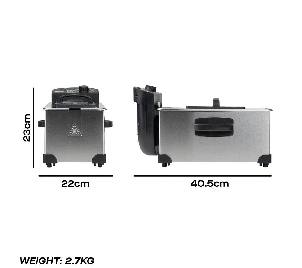 DAEWOO SDA1550 Deep Fryer - Silver & Black image number 6 of 6