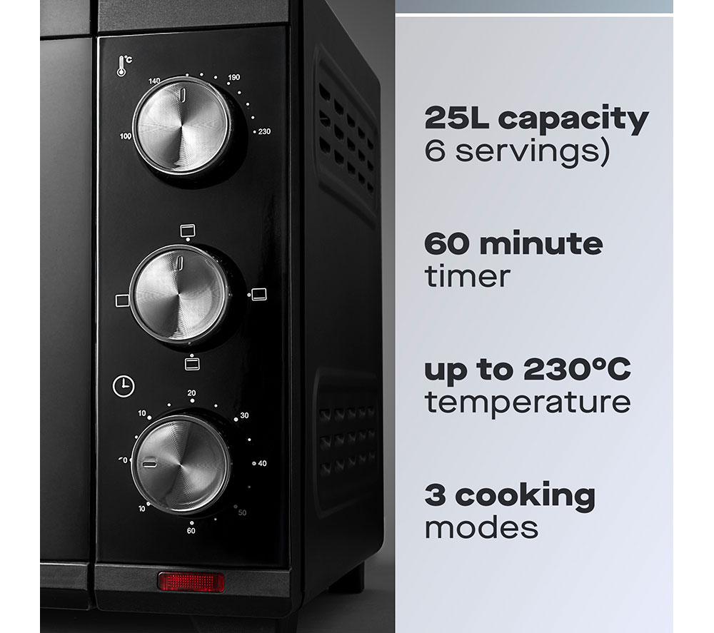 DAEWOO SDA1608 Electric Mini Oven - Black image number 2 of 6