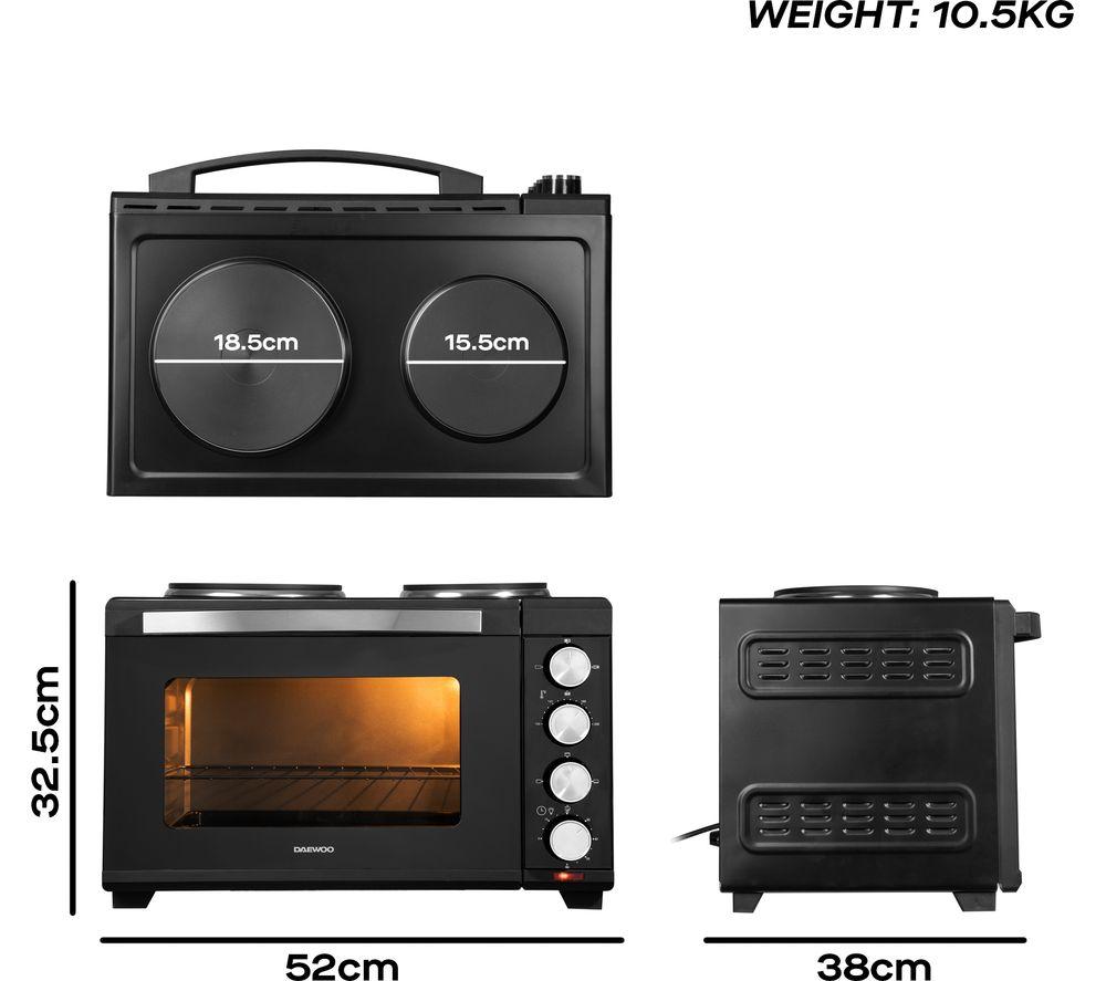 DAEWOO SDA1609 Electric Mini Oven - Black image number 6 of 6