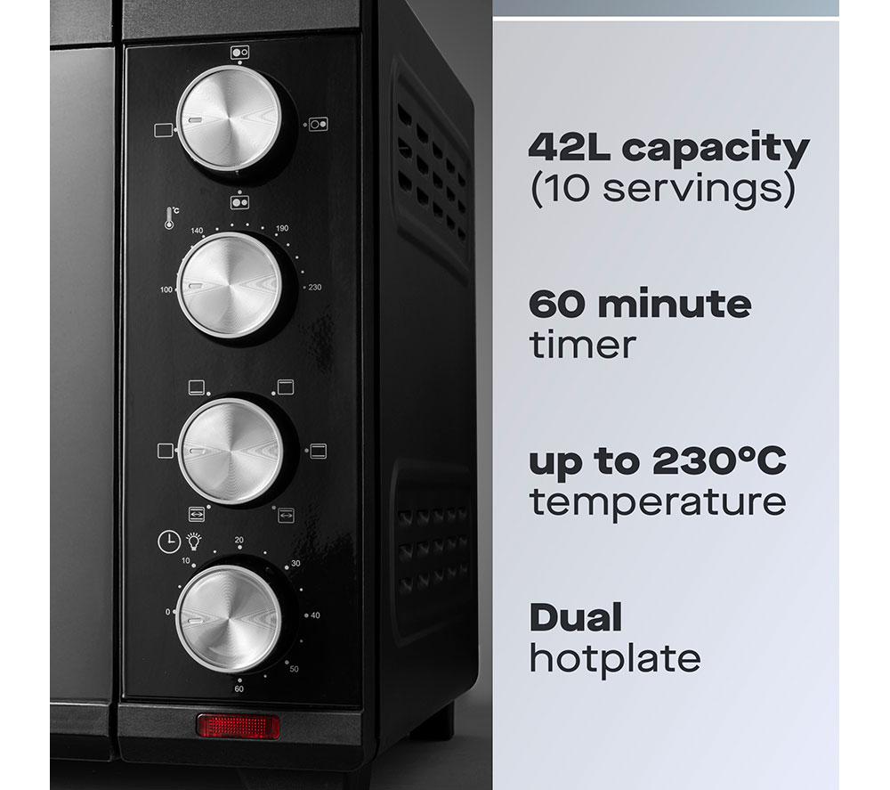 DAEWOO SDA1610 Electric Mini Oven - Black image number 2 of 6