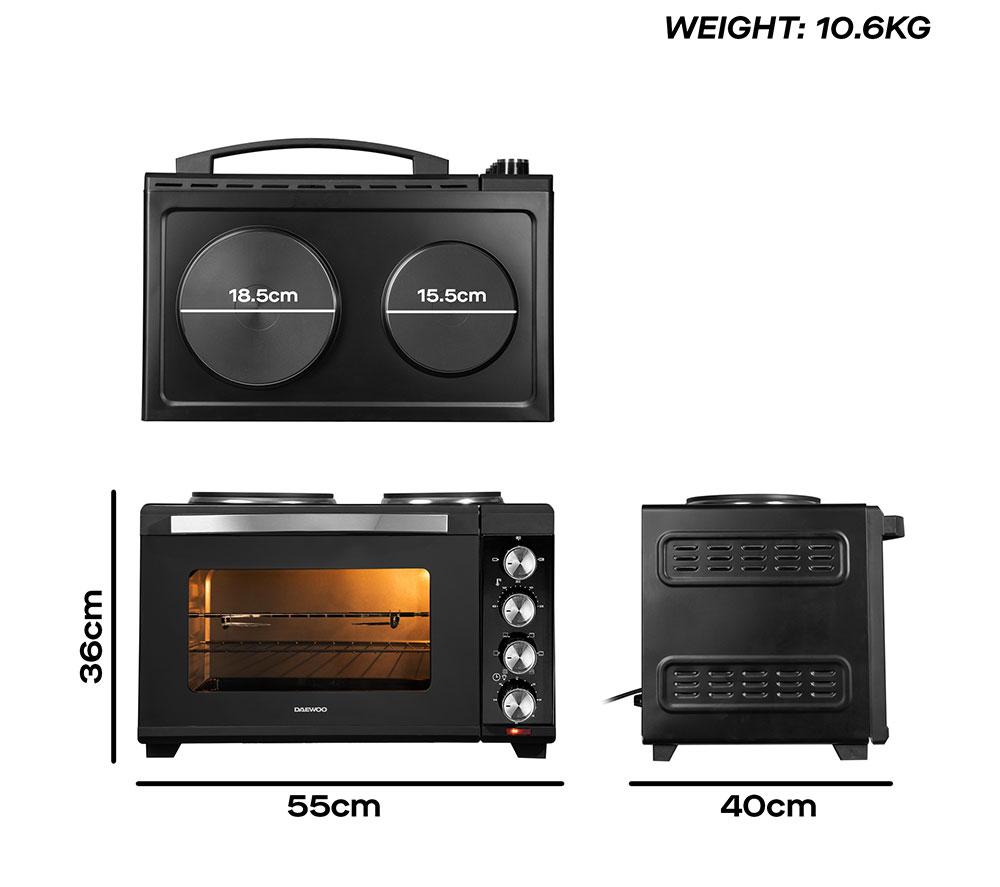 DAEWOO SDA1610 Electric Mini Oven - Black image number 6 of 6