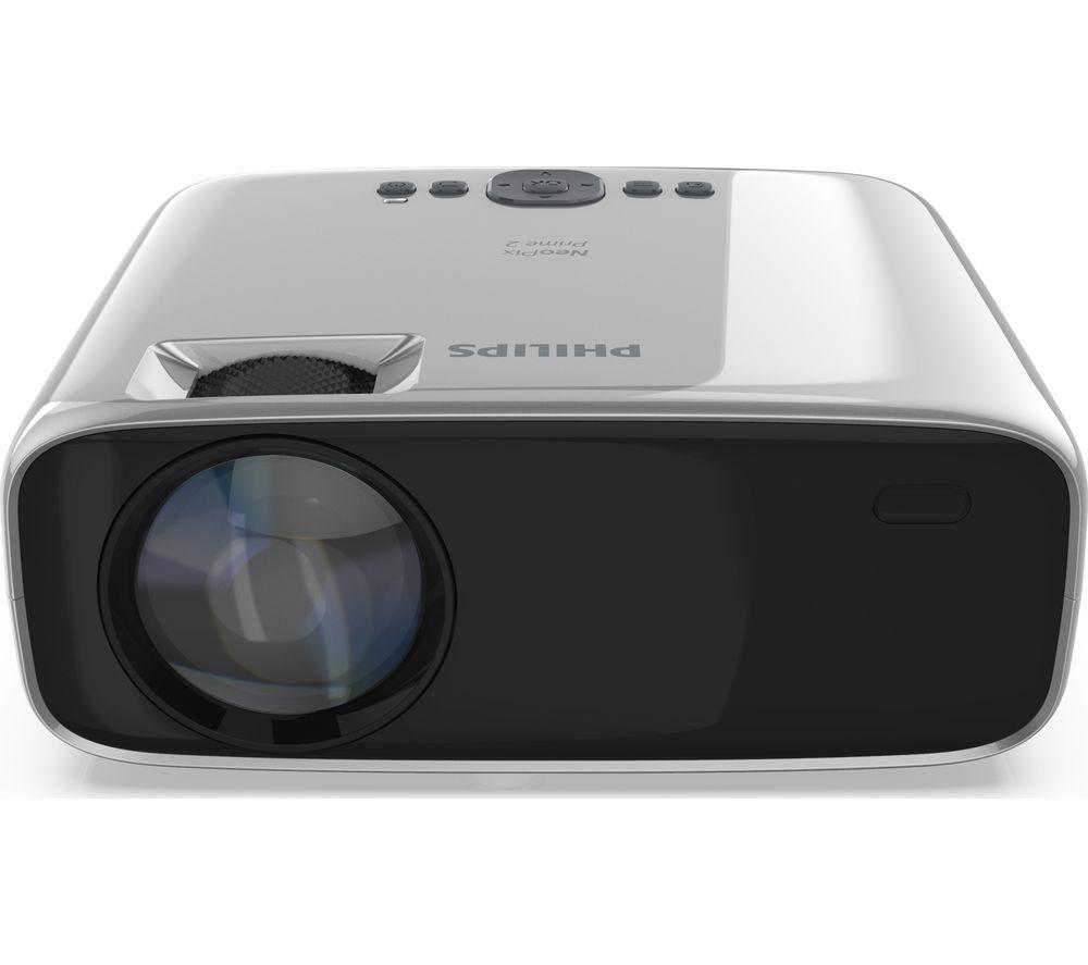 PHILIPS NeoPix Prime 2 NPX542/INT Smart HD Ready Mini Projector - Grey & Silver image number 2 of 11