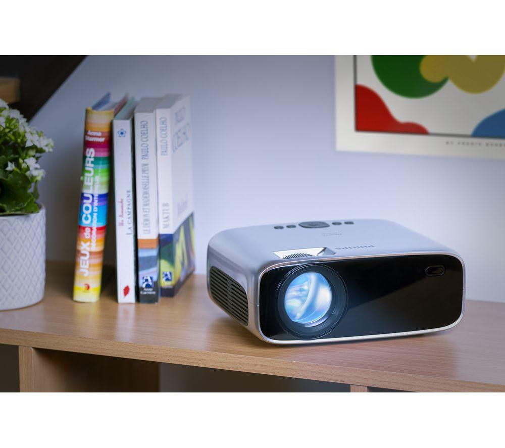 PHILIPS NeoPix Prime 2 NPX542/INT Smart HD Ready Mini Projector - Grey & Silver image number 6 of 11