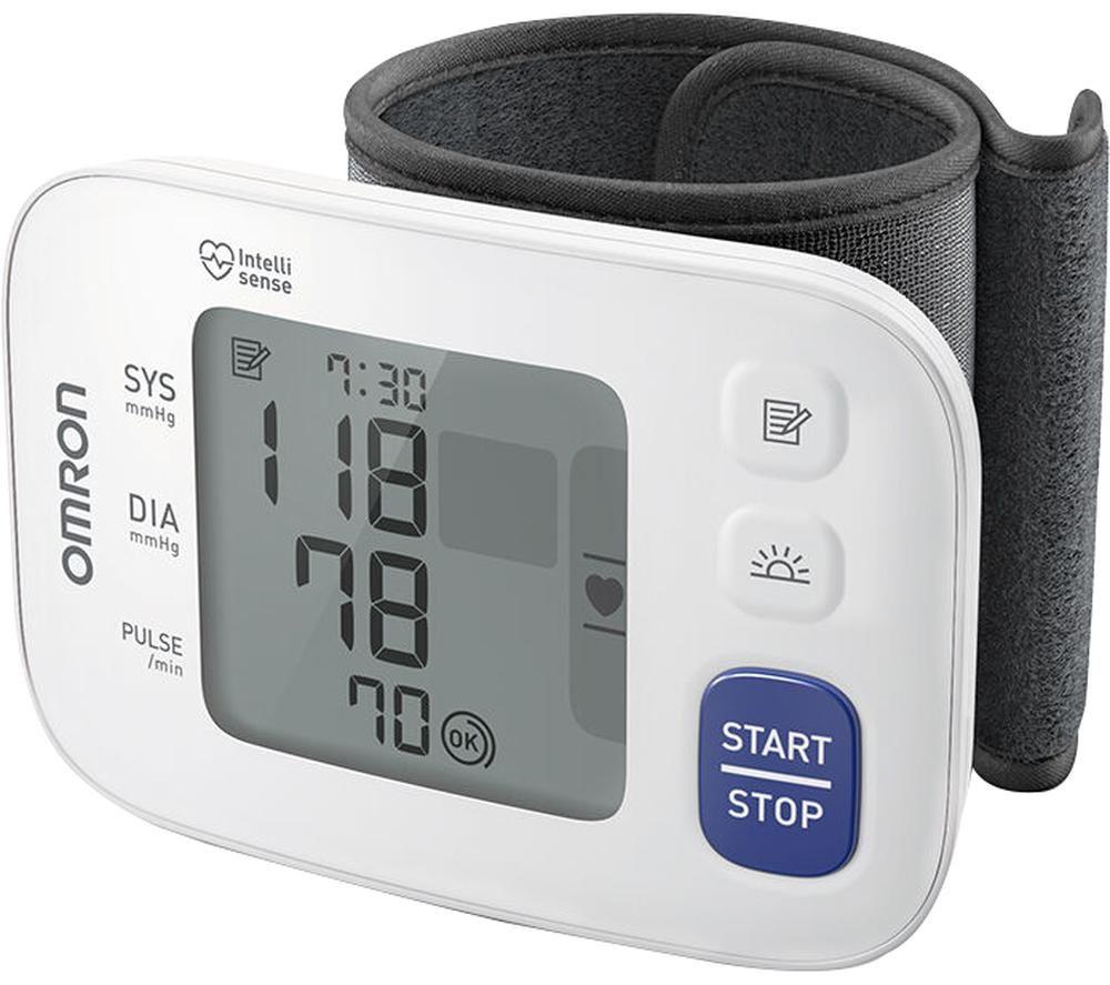 OMRON RS4 HEM-6181-E Wrist Blood Pressure Monitor, White