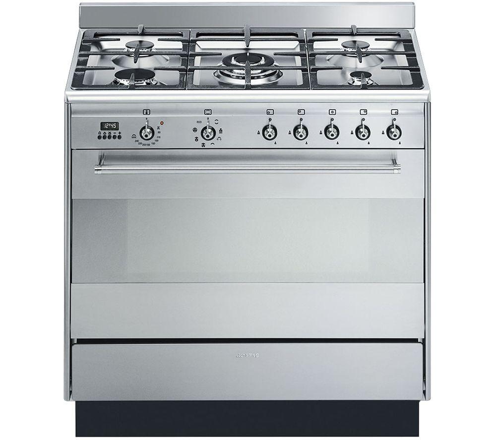 SMEG SUK91MFX9 Concert 90 cm Dual Fuel Range Cooker - Stainless Steel, Stainless Steel