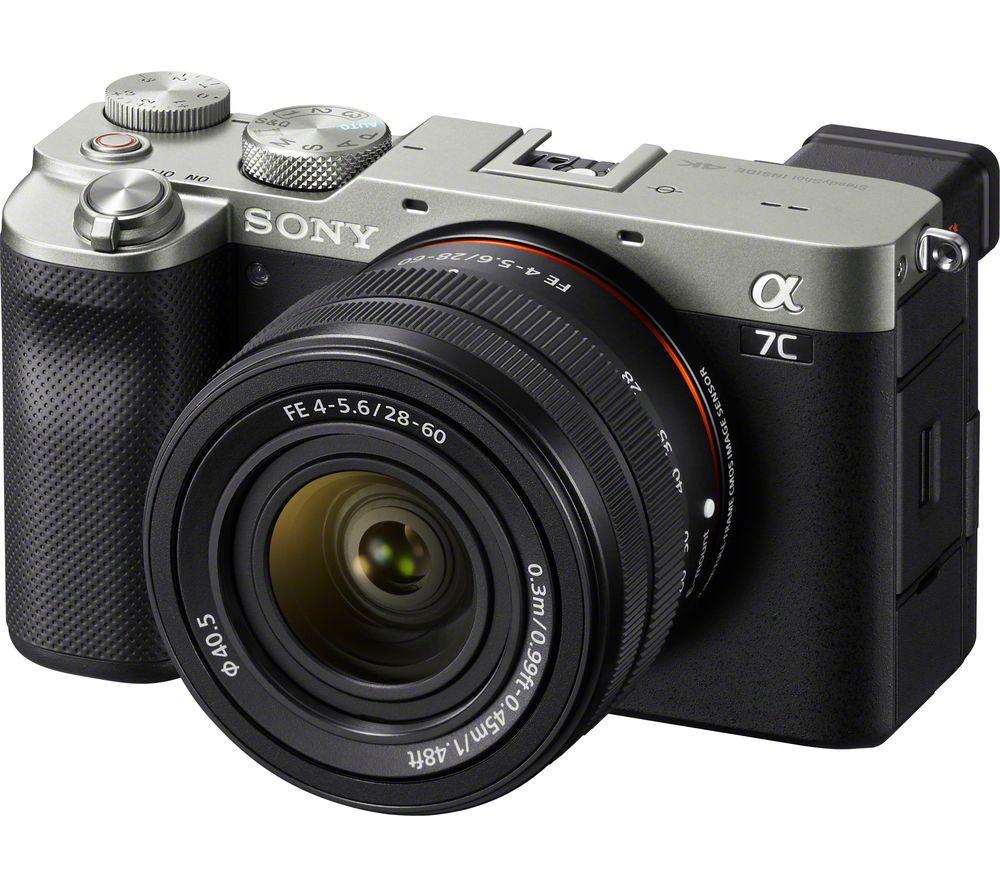 Click to view product details and reviews for Sony A7 C Mirrorless Camera With Fe 28 60 Mm F 4 56 Lens Silver Silver Grey.