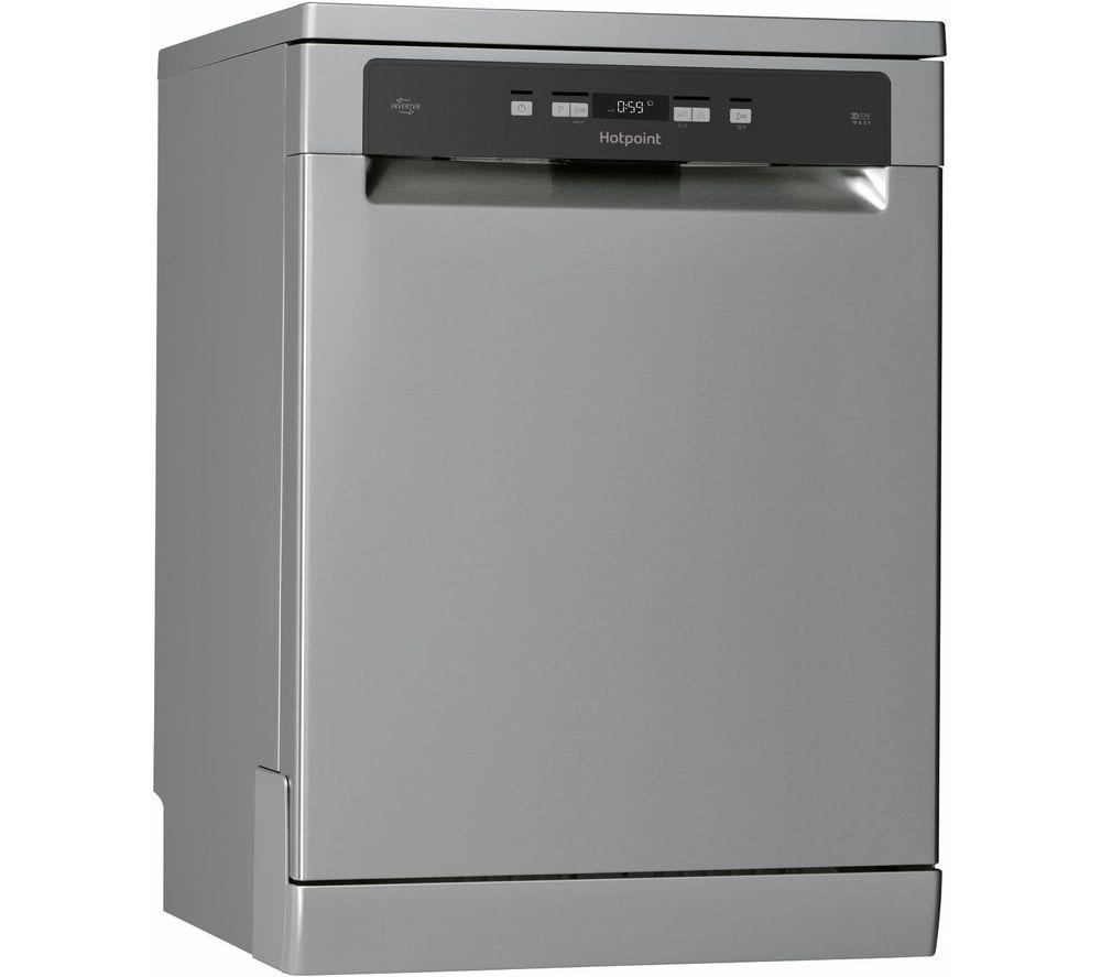 HOTPOINT HFC 3C26 WC X UK Full-size Dishwasher – Inox, Silver/Grey