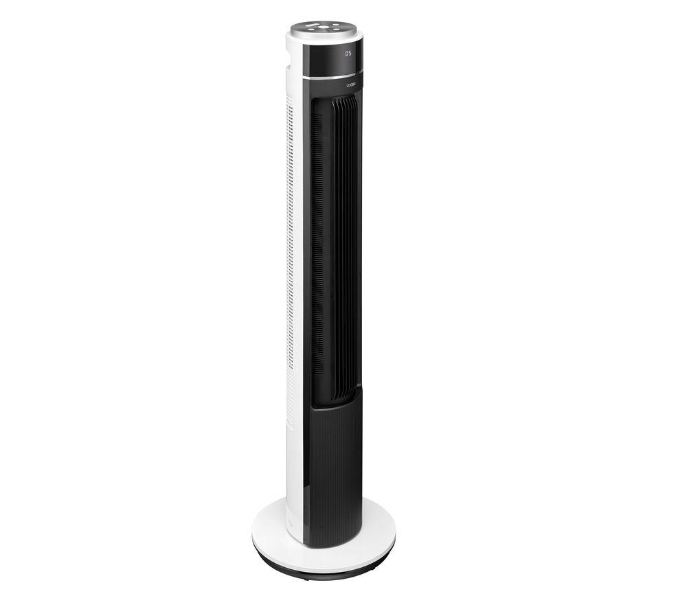 LOGIK LTFDCB21 Portable Tower Fan - Black & White image number 6 of 6