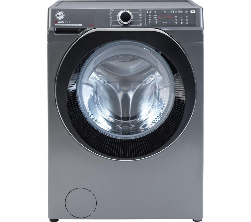 HOOVER H-Wash 500 HWB 49AMBCR WiFi-enabled 9 kg 1400 Spin Washing Machine – Graphite, Silver/Grey