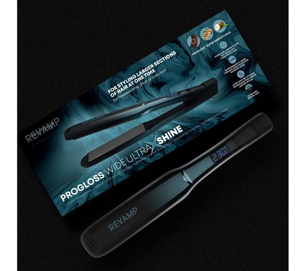 REVAMP Progloss Ultra X Shine ST-2000 Hair Straightener - Black image number 5