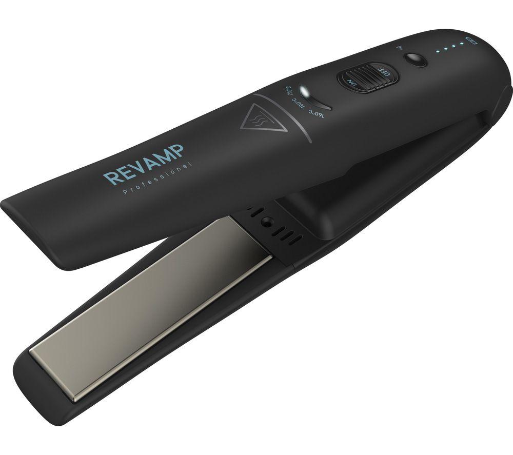 Buy REVAMP Progloss Liberate Cordless Hair Straightener Black Currys
