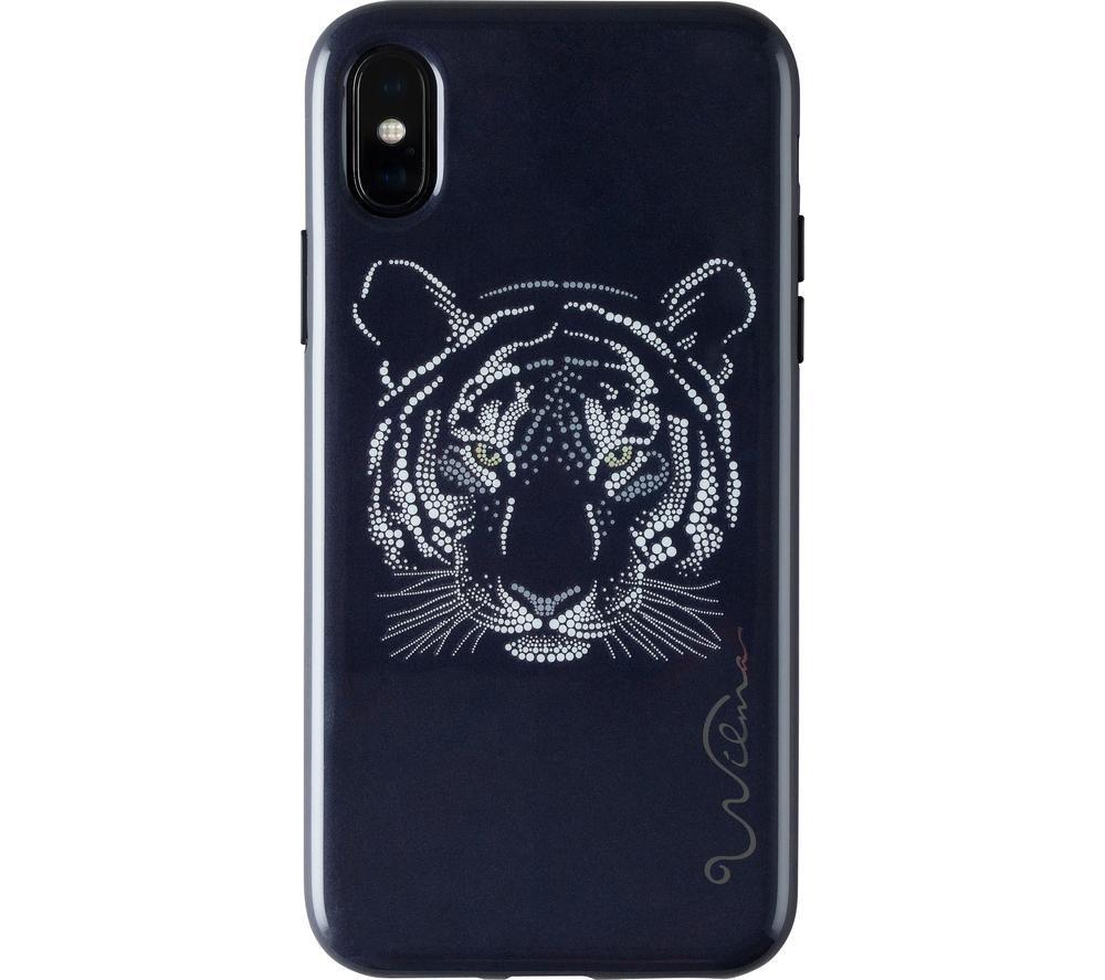 Image of WILMA Midnight Shine Tigress iPhone X / XS Case - Black, Black