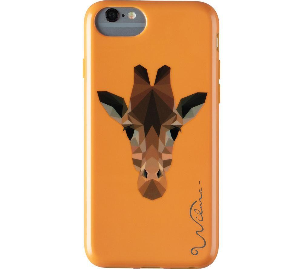 Image of WILMA Electric Savanna Giraffe iPhone X / XS Case - Orange, Orange