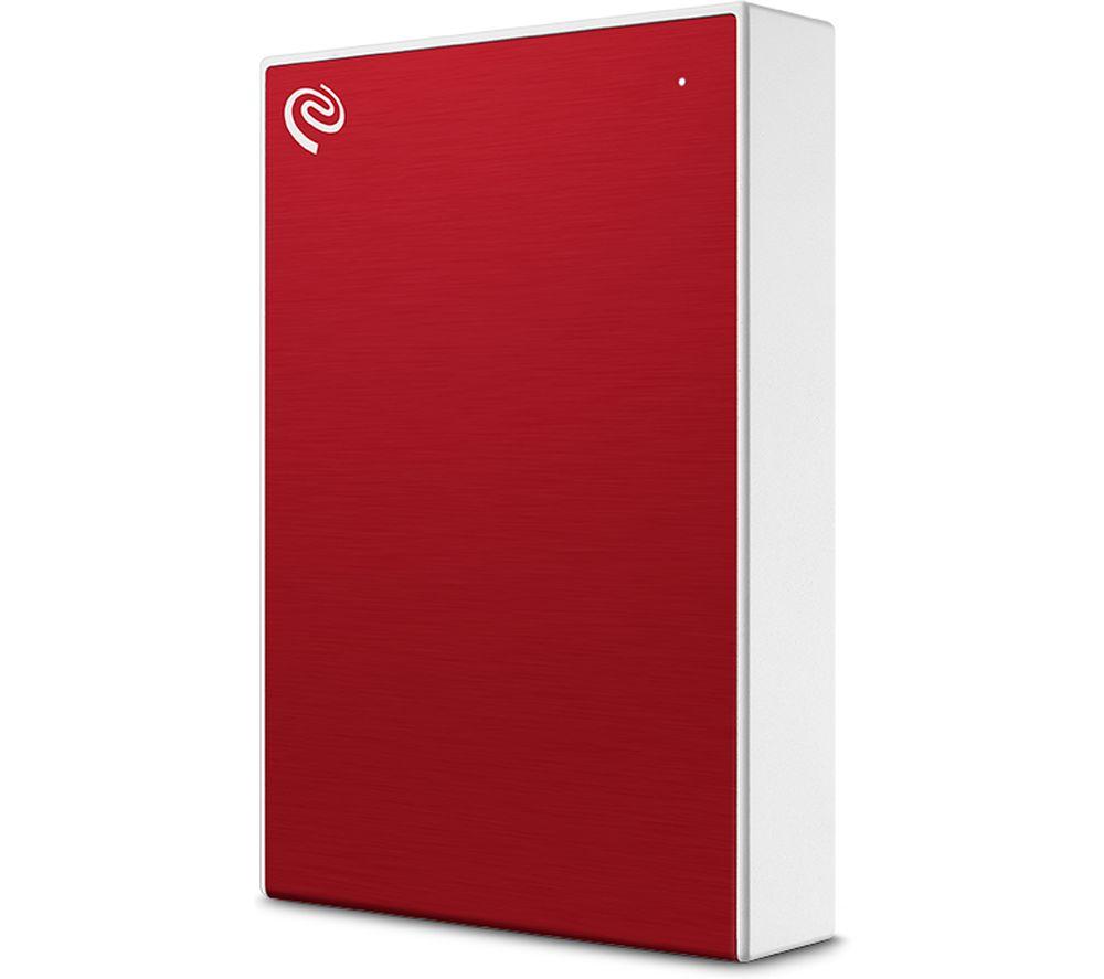 Image of SEAGATE One Touch Portable Hard Drive - 5 TB, Red, Red
