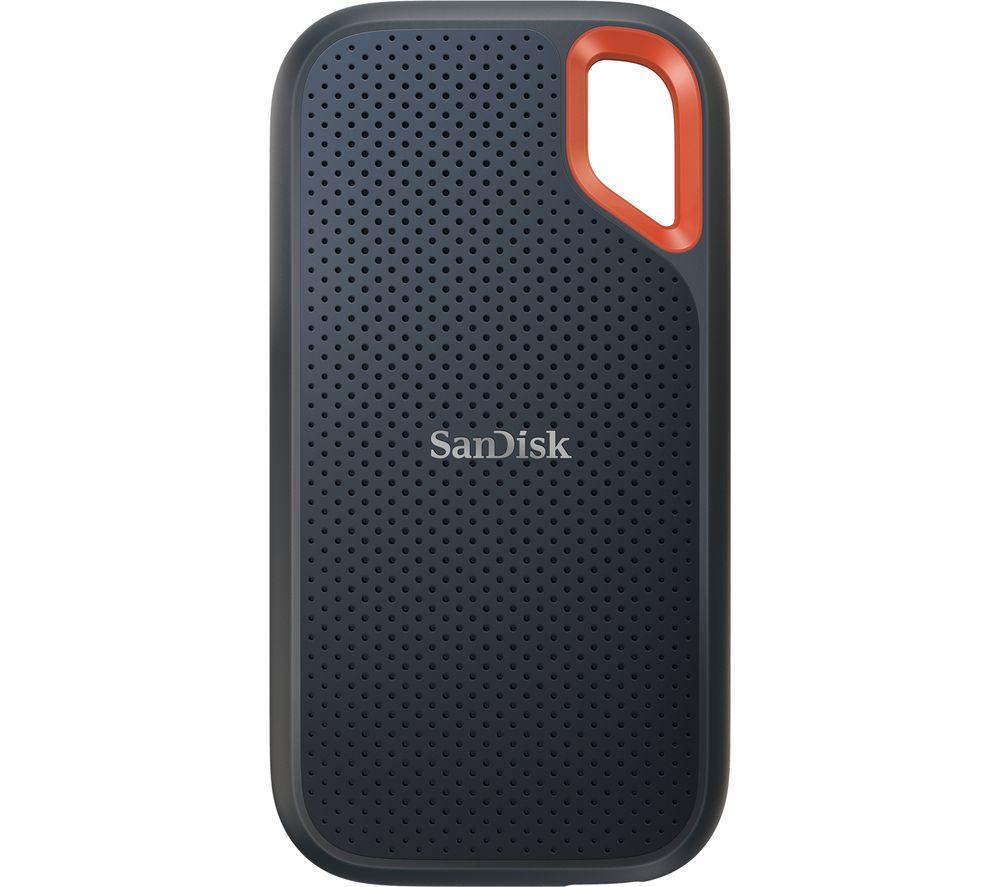 SANDISK Extreme Portable External SSD V2 - 500 GB, Black, Black