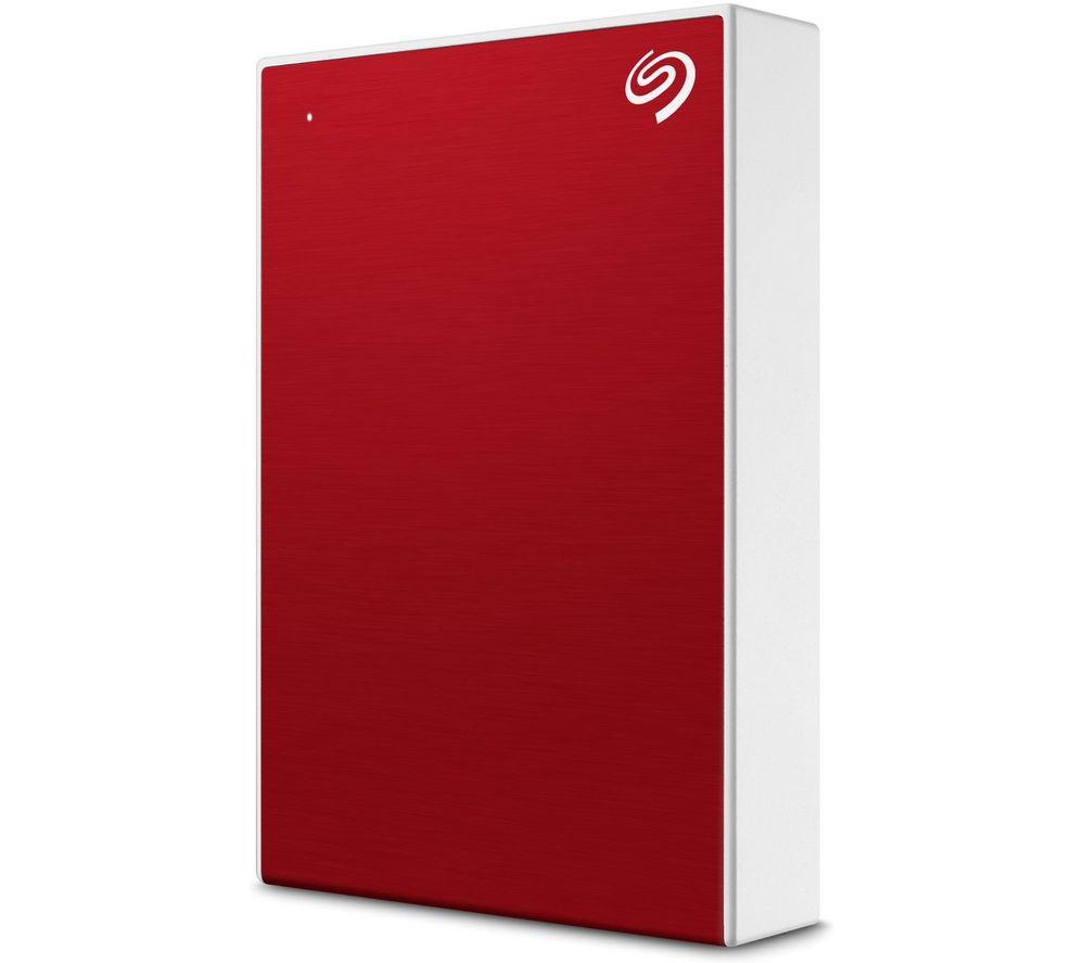 Image of SEAGATE One Touch Portable Hard Drive - 1 TB, Red, Red