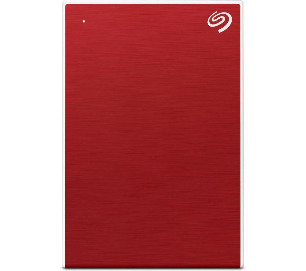 Image of SEAGATE One Touch Portable Hard Drive - 2 TB, Red, Red
