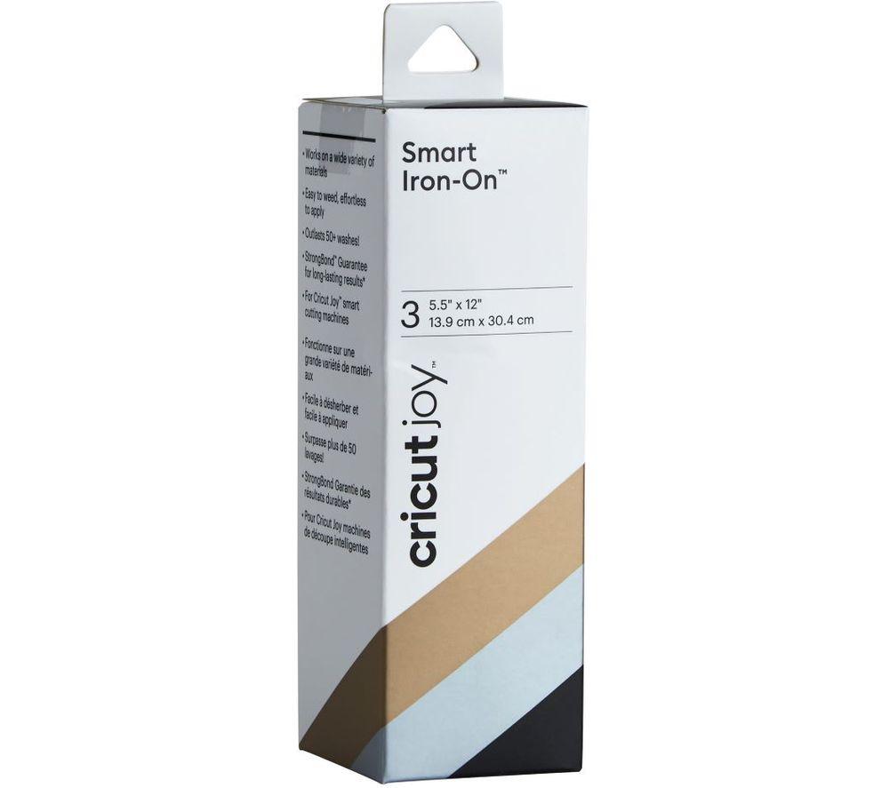 Image of CRICUT Joy Smart Iron-On Material - Black, Gold & Silver