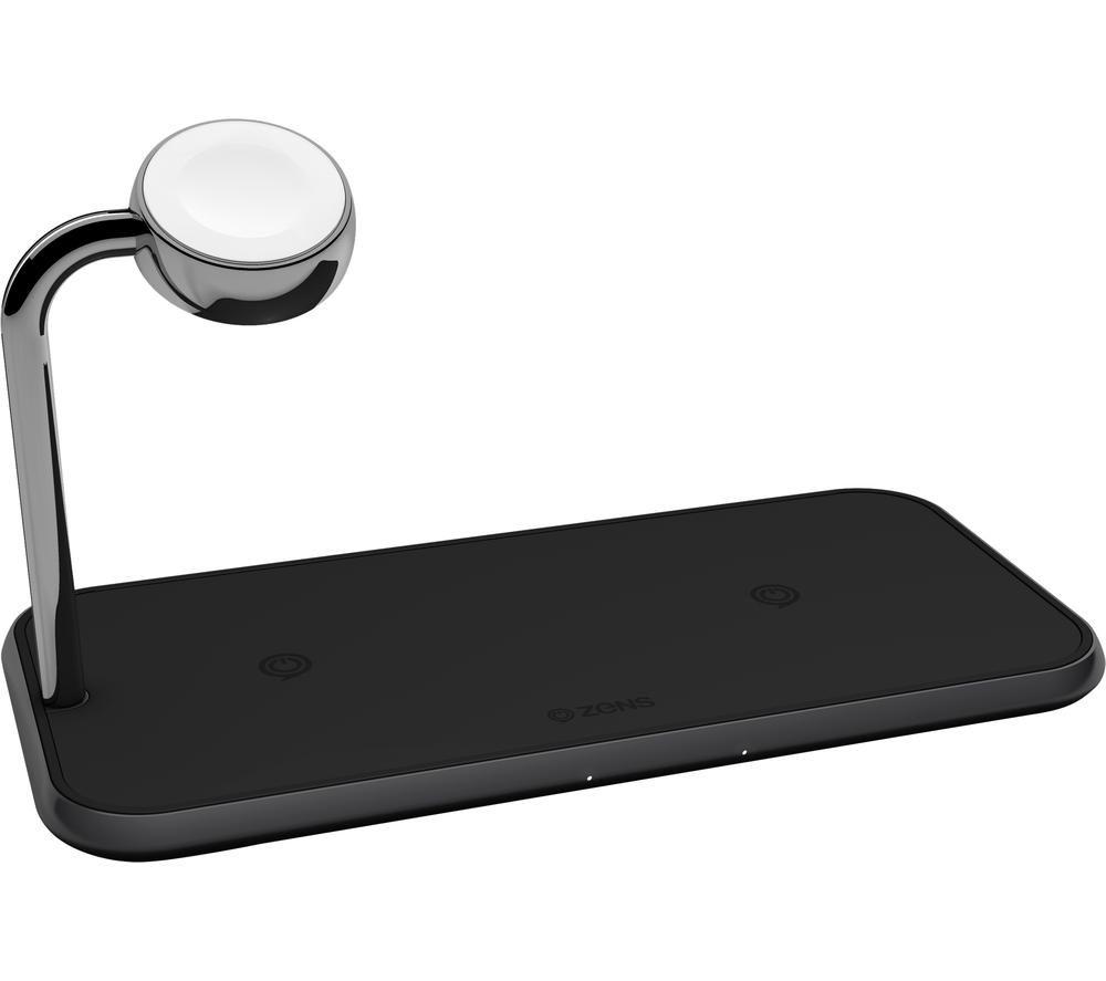 Buy ZENS Aluminium Dual Qi Wireless Charging Pad Black Currys
