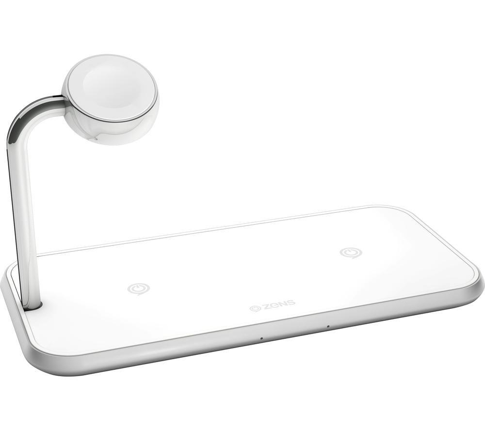Buy ZENS Aluminium Dual Qi Wireless Charging Pad White Currys
