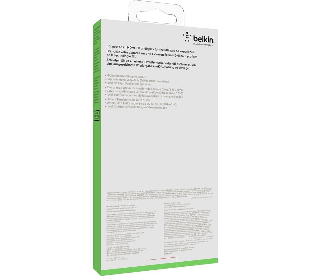 BELKIN Premium AV10168BT2M-BLK High Speed HDMI Cable - 2 m image number 4 of 4
