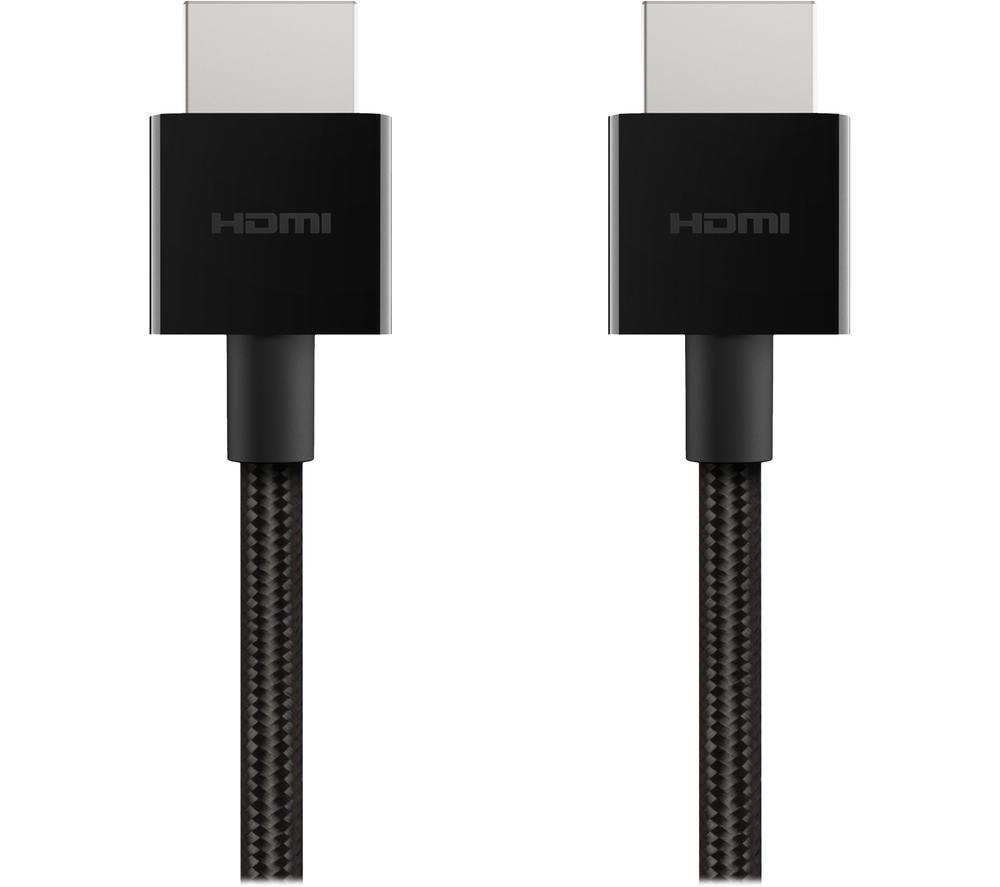 Belkin AV10176BT2M-BLK HDMI cable 2 m HDMI Type A (Standard) Black AV10176BT2M-BLK, 2 m, HDMI Type A (Standard), HDMI Type A (Standard), 7680 x 4320 pixels, 48 Gbit/s, Black