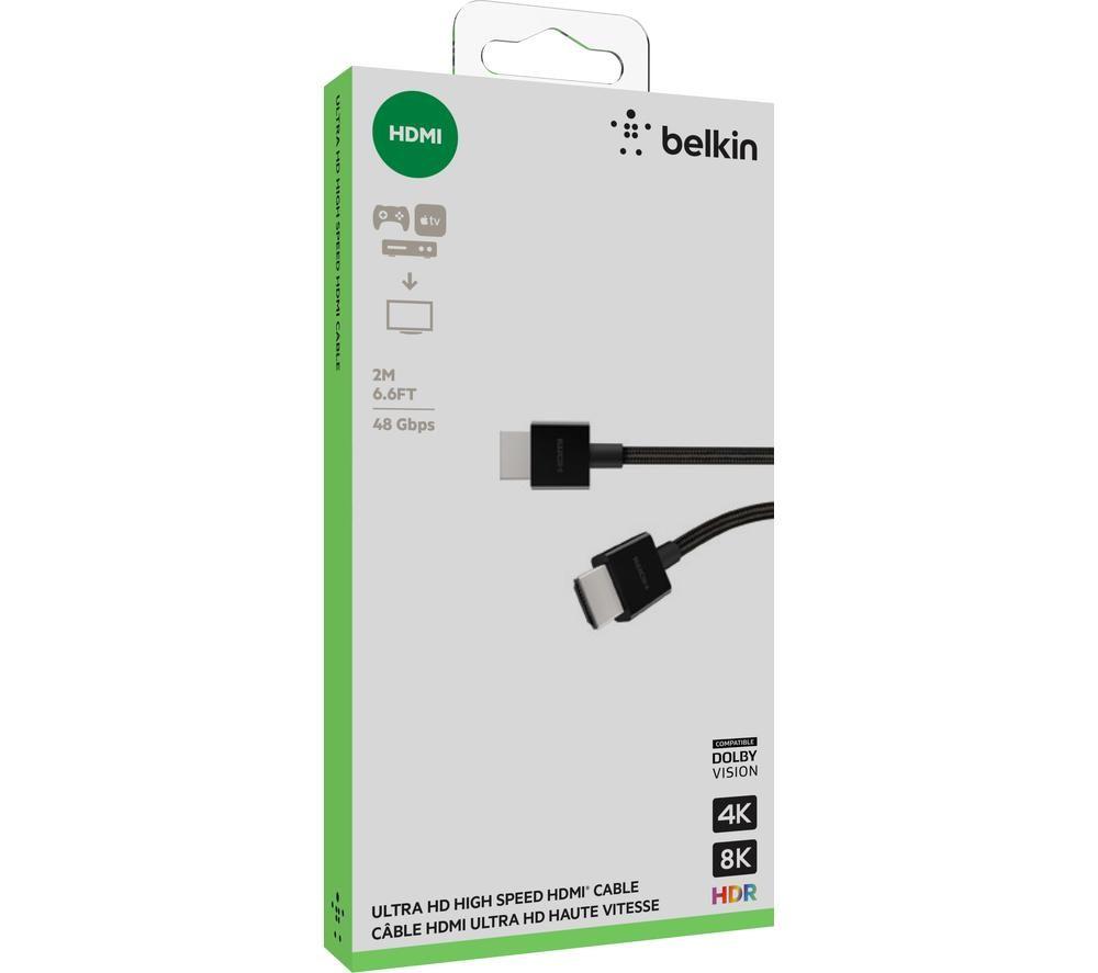 BELKIN Braided AV10176BT2M-BLK High Speed HDMI Cable - 2 m image number 5 of 5