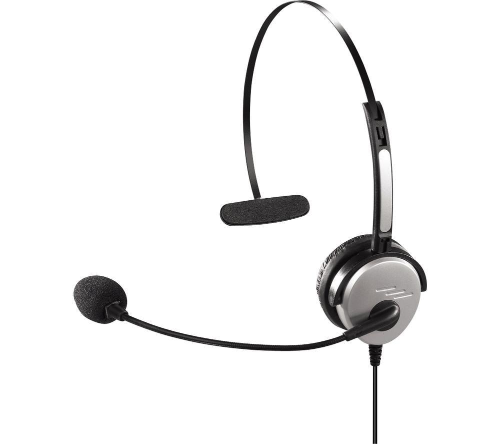 Image of HAMA 40625 Headset - Silver & Black, Black,Silver/Grey