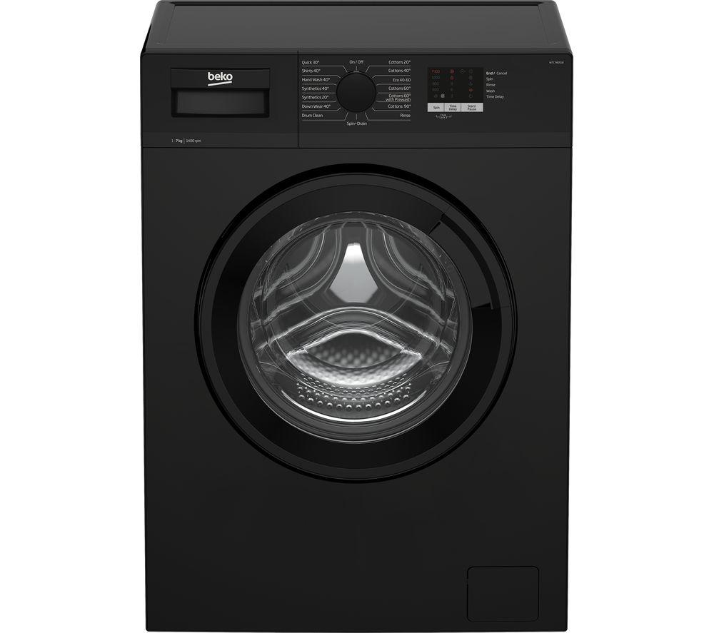 BEKO WTL74051B 7 kg 1400 Spin Washing Machine - Black, Black