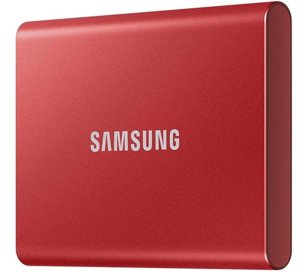 Image of SAMSUNG T7 Portable External SSD - 1 TB, Red, Red