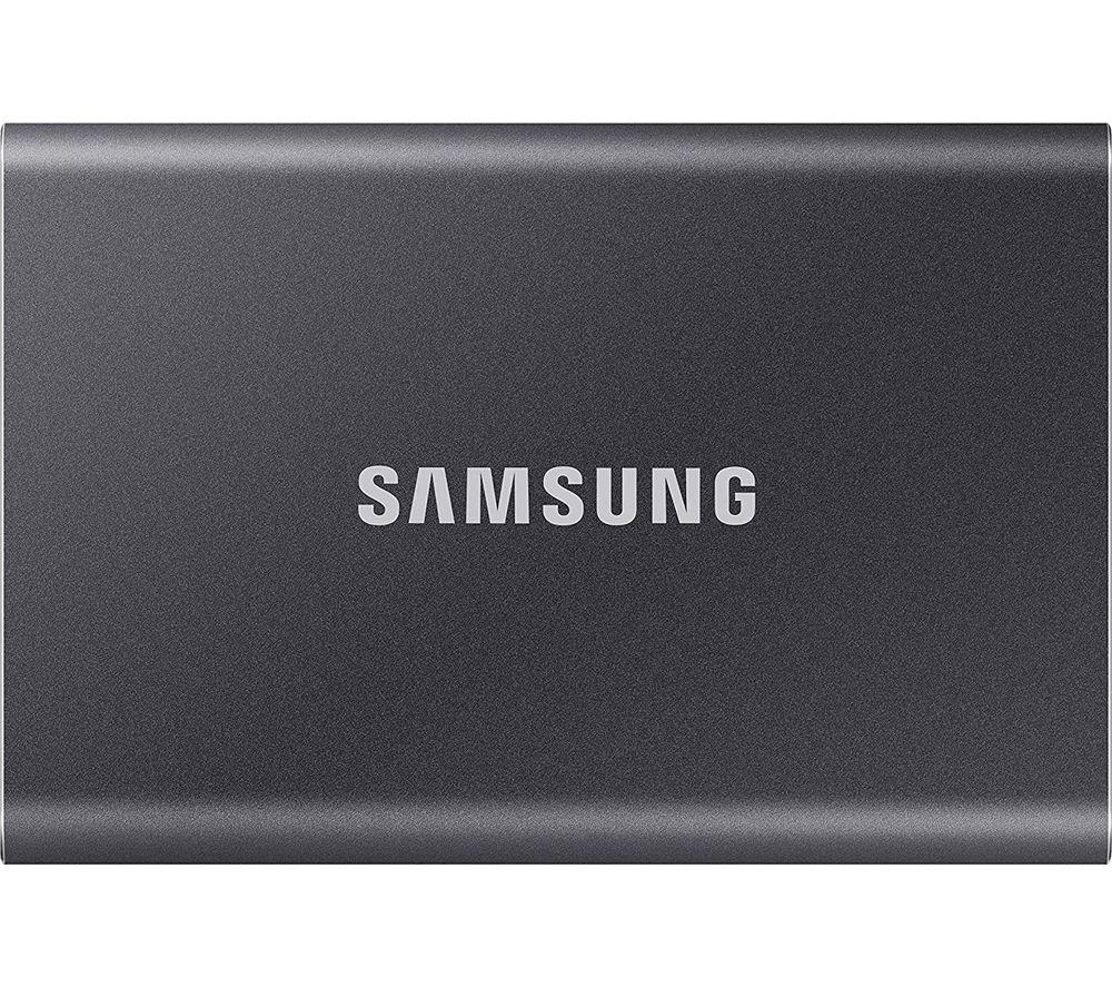 Image of SAMSUNG T7 Portable External SSD - 2 TB, Grey, Silver/Grey