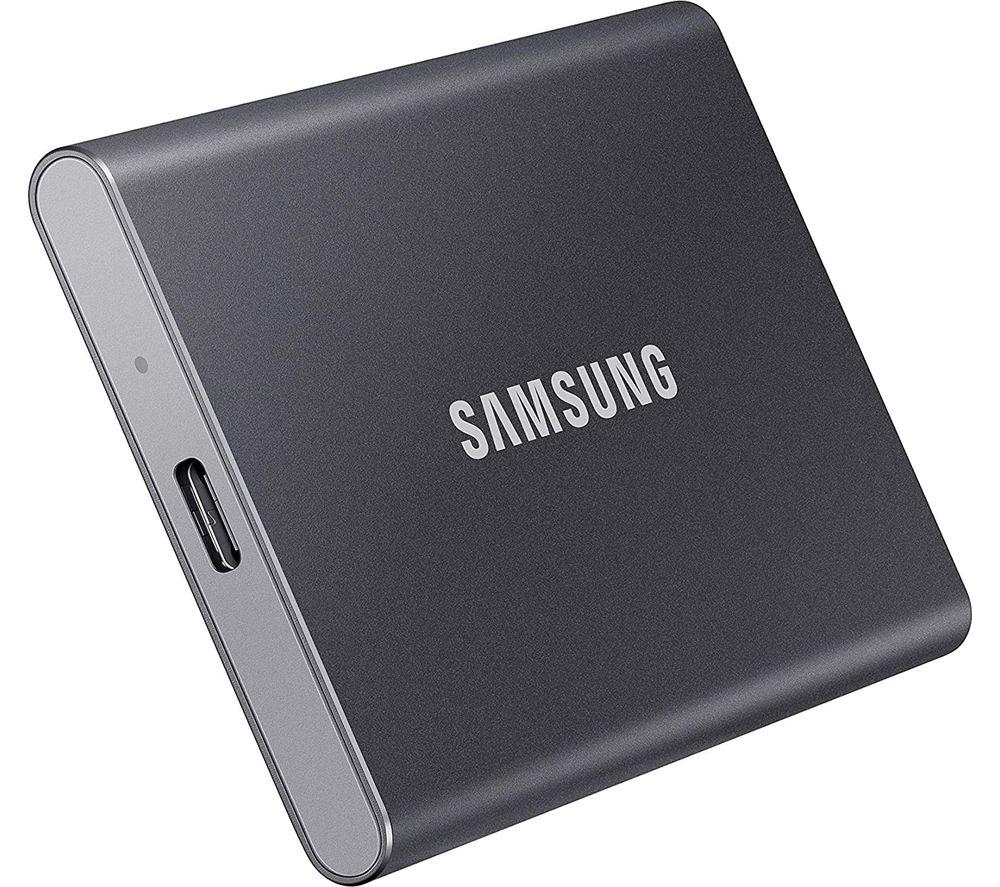 Buy SAMSUNG T7 Portable External SSD - 2 TB, Grey | Currys