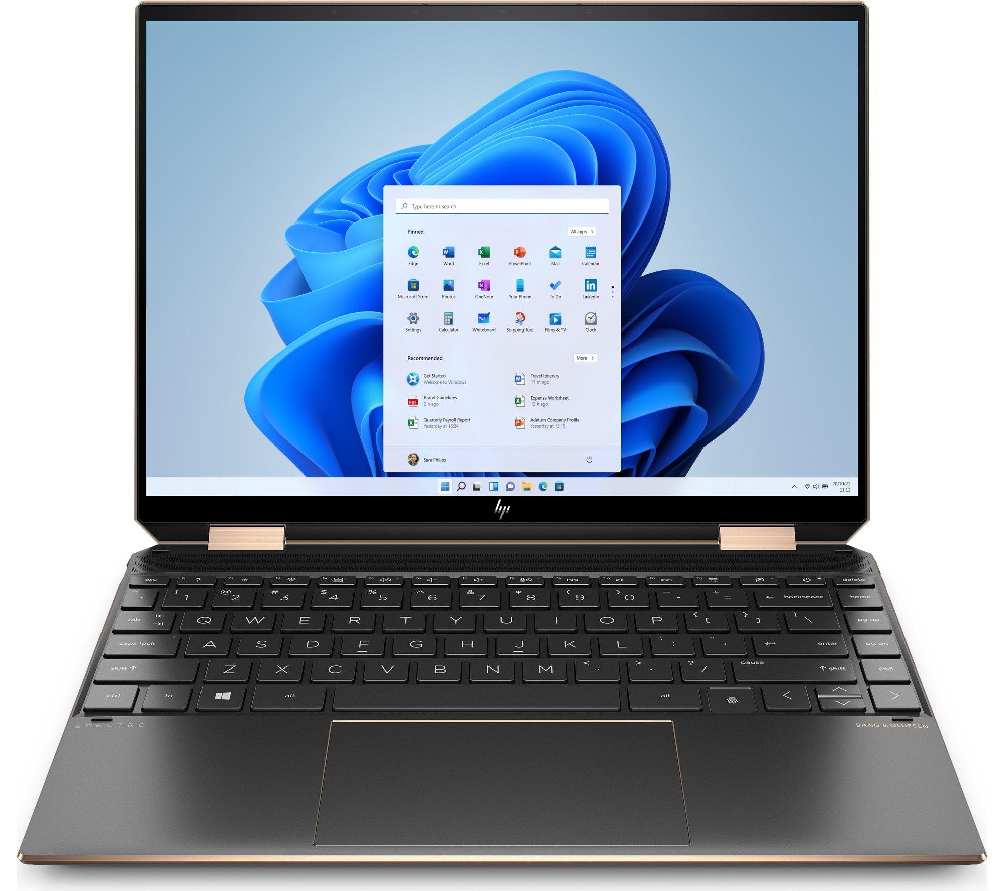 Image of HP Spectre x360 13.5" 2 in 1 Laptop - Intel®Core i5, 512 GB SSD, Black, Black