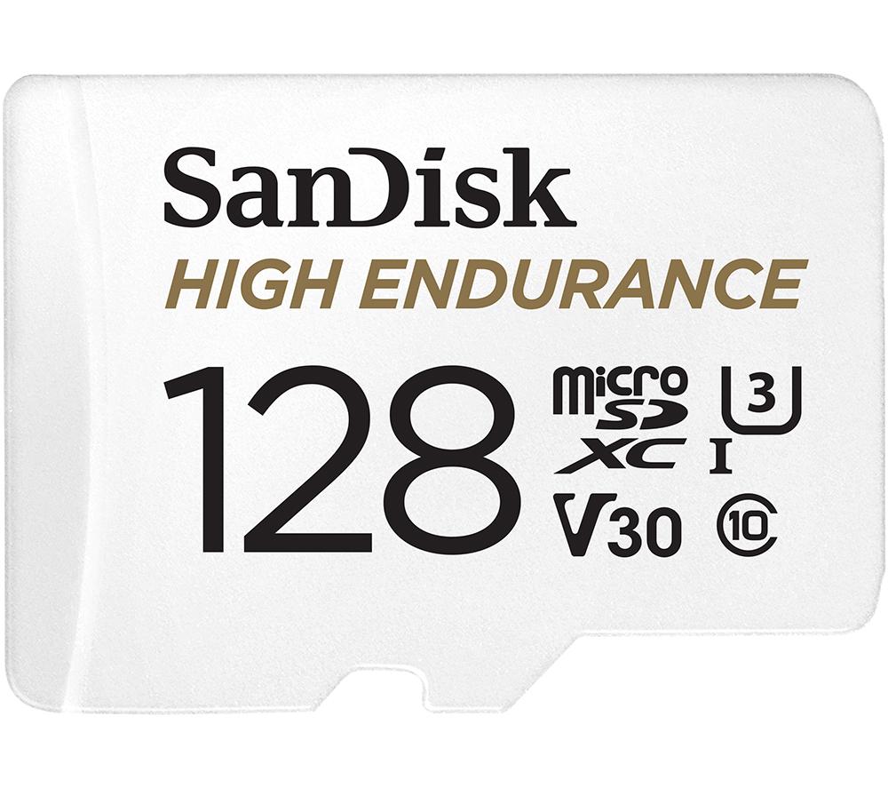 SANDISK High Endurance Class 10 microSDXC Memory Card - 128 GB image number 3 of 4