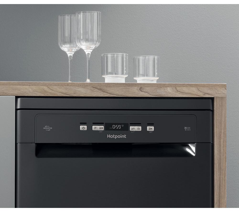 HOTPOINT HFC 3C26 WC B UK Full-size Dishwasher - Black image number 9 of 10