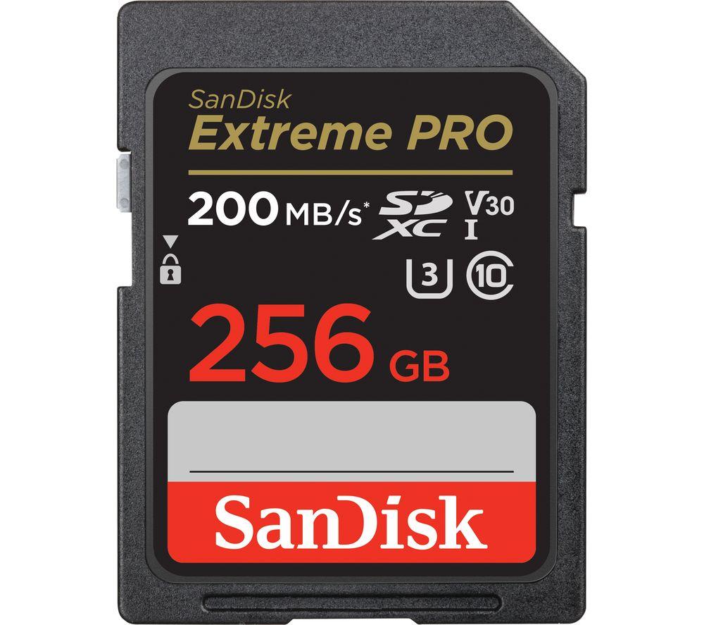 SANDISK Extreme Pro Class 10 SDXC Memory Card - 256 GB