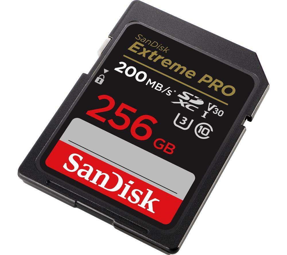 SANDISK Extreme Pro Class 10 SDXC Memory Card - 256 GB image number 3 of 3