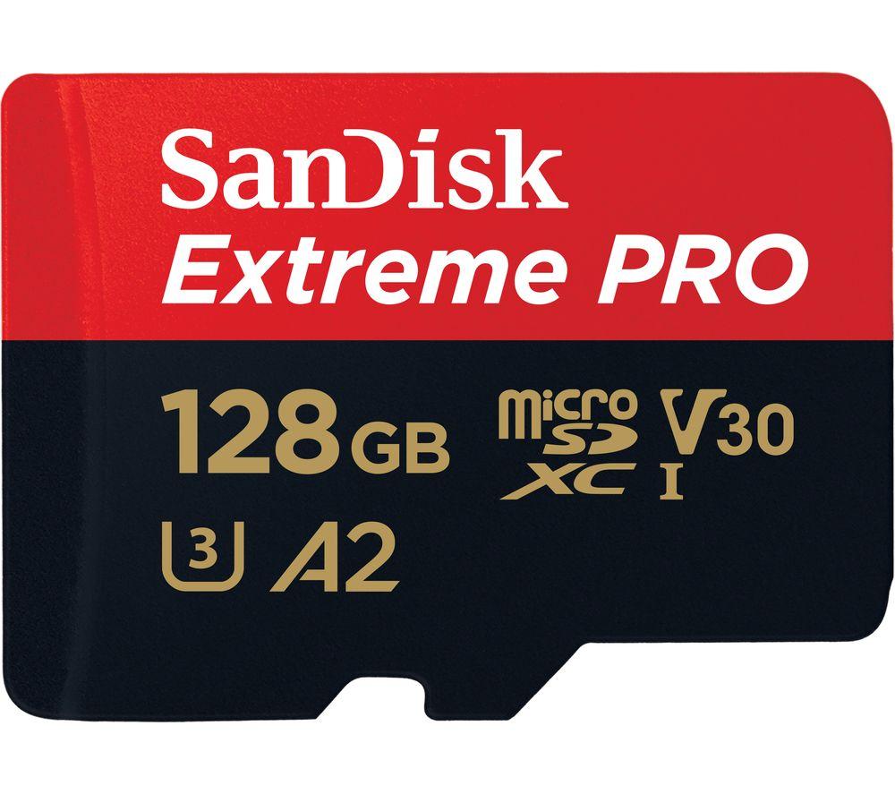 SANDISK Extreme Pro Class 10 microSDXC Memory Card - 128 GB