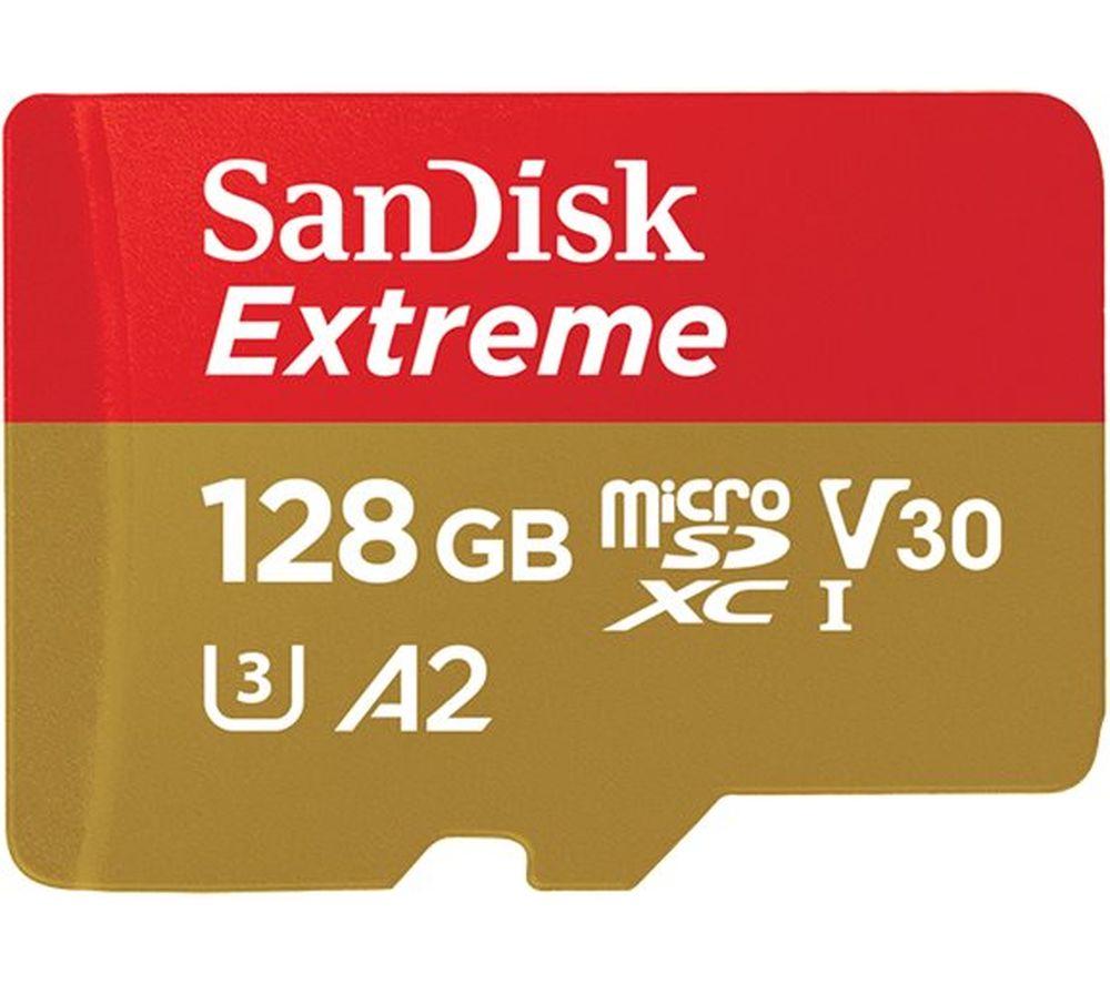 SANDISK Extreme Class 10 microSDXC Memory Card - 128 GB