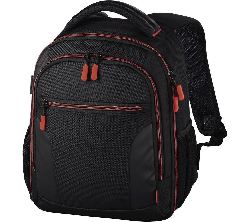 HAMA Miami 150 DSLR Camera Backpack - Black & Red, Black