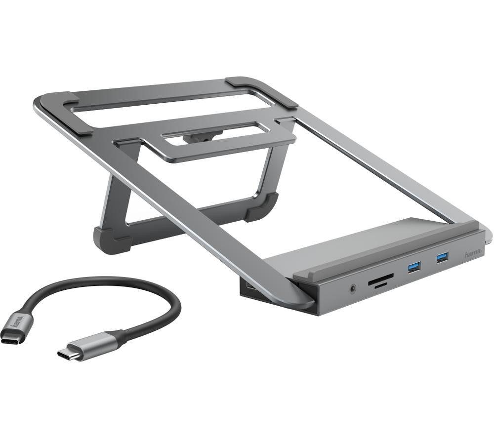 Image of HAMA Notebook Stand with 12-in-1 USB Type-C Docking Station