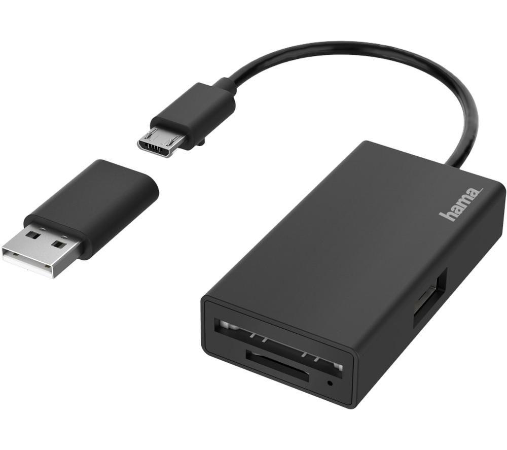 Buy HAMA 00200125 OTG USB 2.0 Memory Card Reader Currys