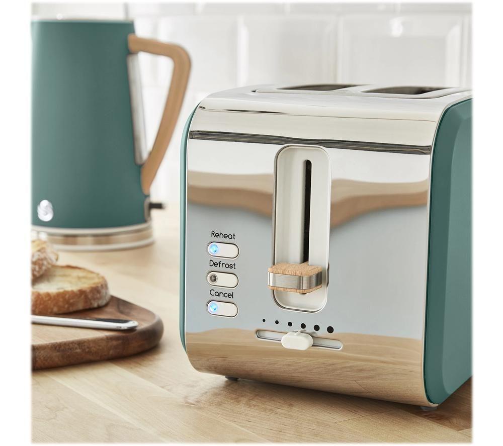 Buy SWAN Nordic ST14610GREN 2Slice Toaster Pine Green Currys