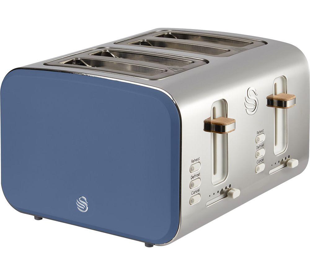 SWAN Nordic ST14620BLUN 4-Slice Toaster - Blue