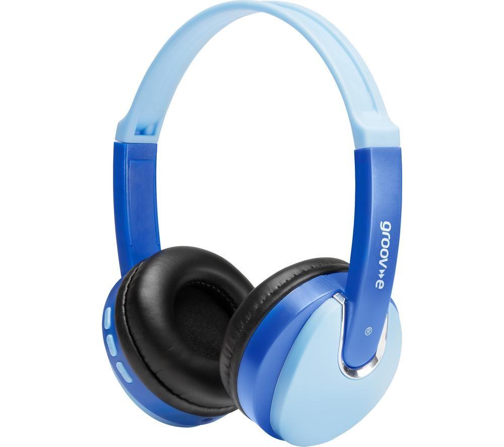 Groov-E Kidz Wireless Bluetooth Kids Headphones - Blue, Blue